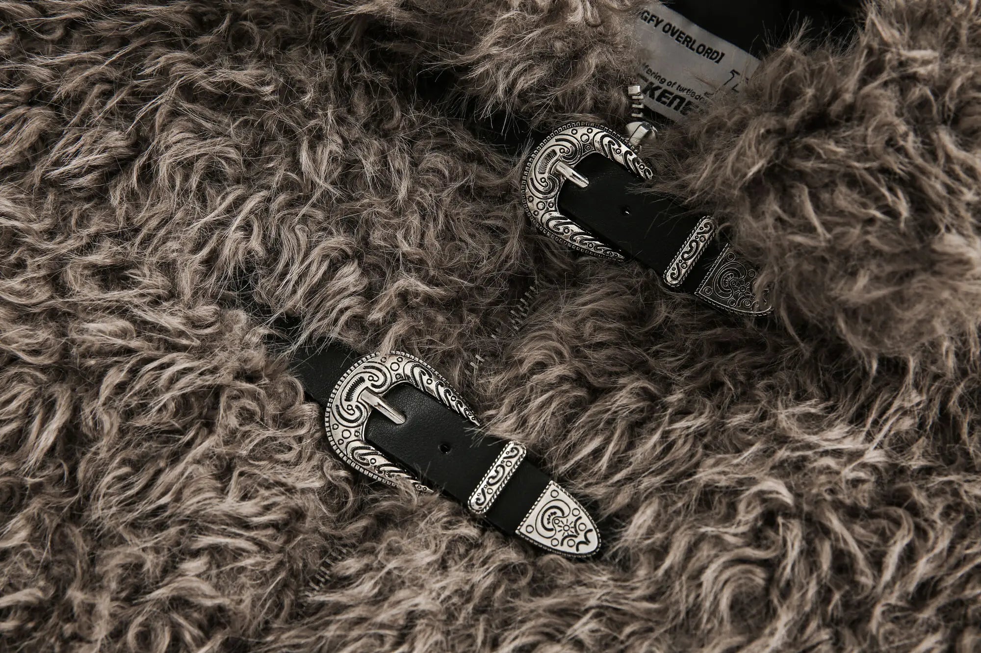 MOON Warm Fur Jacket with Buckle