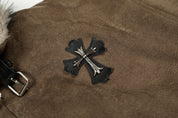 Fleece-Lined Cotton Winter Coat