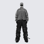 Rock Eye-Cutout Zip Hoodie