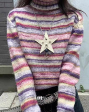 UU Striped Turtleneck