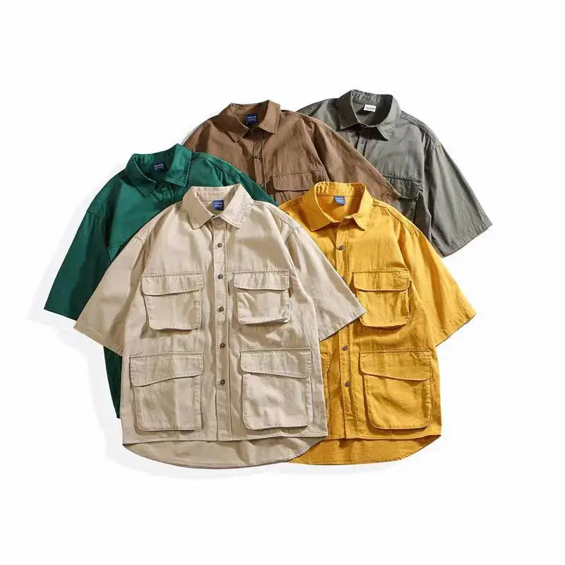 Men's Multi-Pocket Workwear Shirt