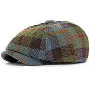 Vintage Plaid Beret Hat