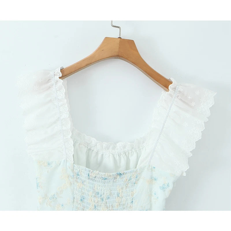 Princess - Layered mini dress with lace