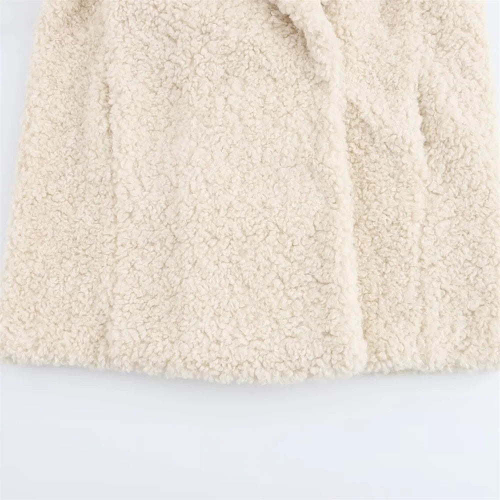 WIN White Fur Coat