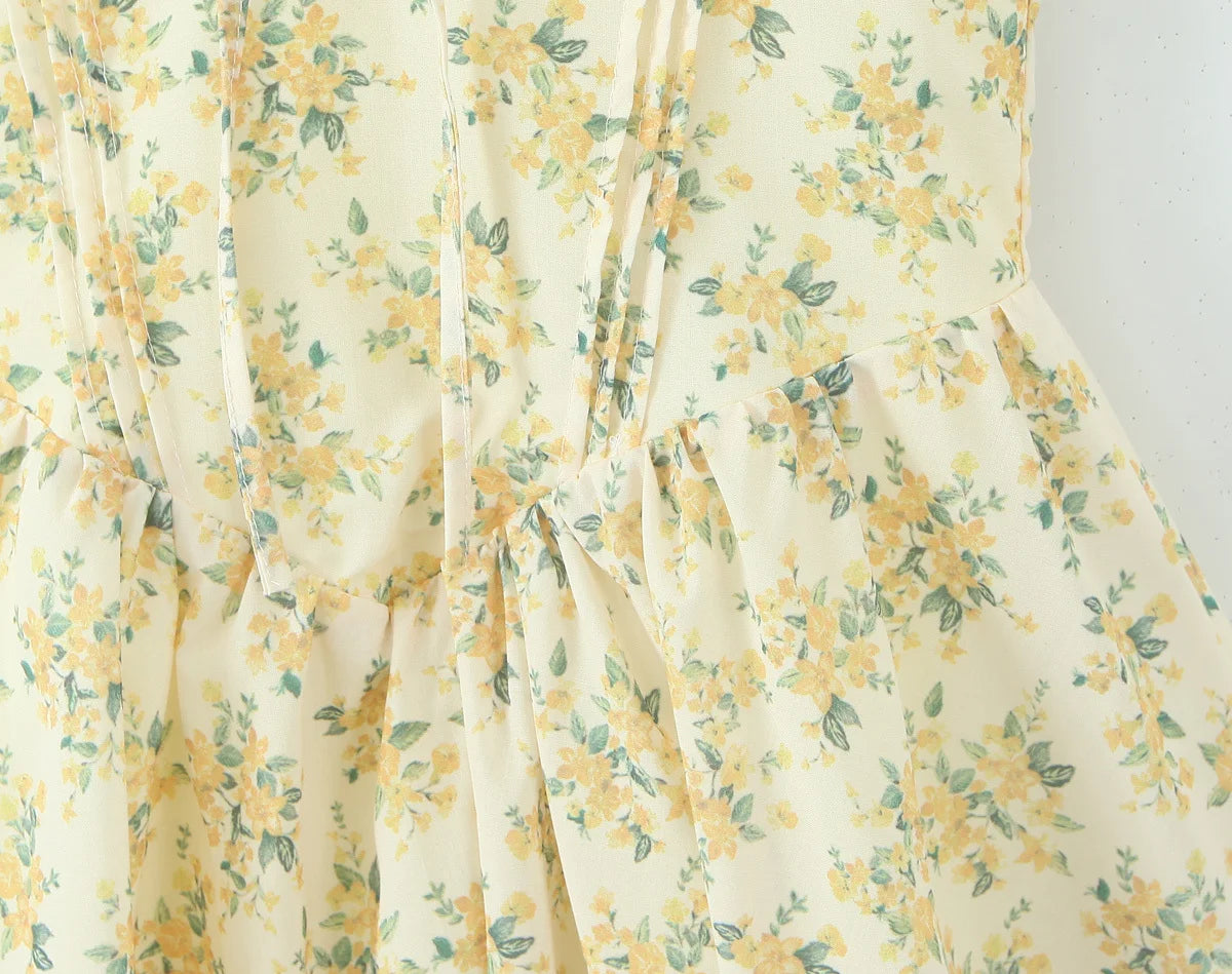 Yohana- Vintage Layered Mini Dress