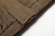 Fleece-Lined Cotton Winter Coat