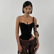Rita Asymmetric Corset Top
