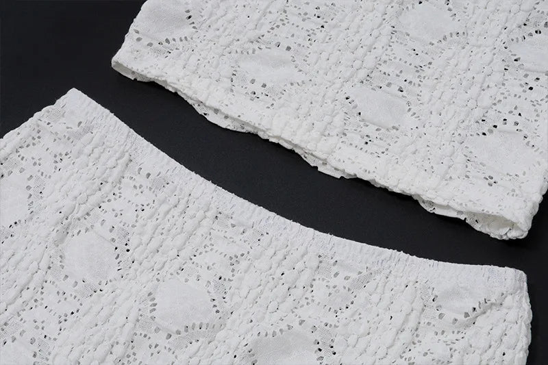 Shniqwa- White Skirt and Tank Set