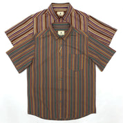 Striped Cotton Short Sleeve Shirt