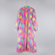 Colorful fur coat - star