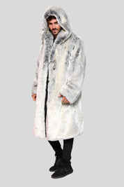 DVIVON Long Raccoon Fur Coat