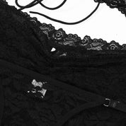 Nom Black Lace Skirt & Tank Set