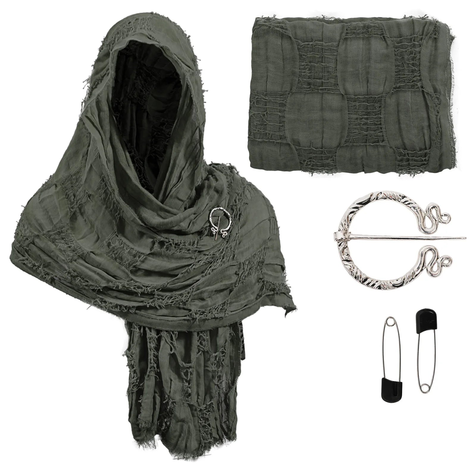 Cotton Scarf with Buckle- Festivals