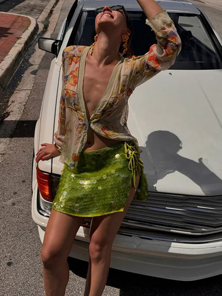 NEEM Sparkling Mini Skirt