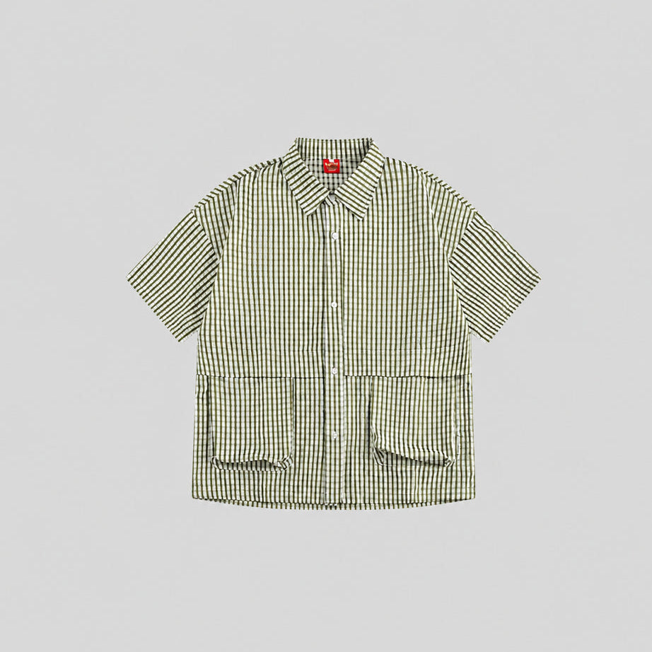 Men's Plaid Cargo Shirt