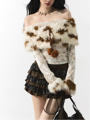 Fur-Trim Shirt