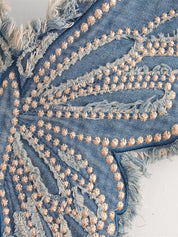 Butterfly Studded Denim Tank
