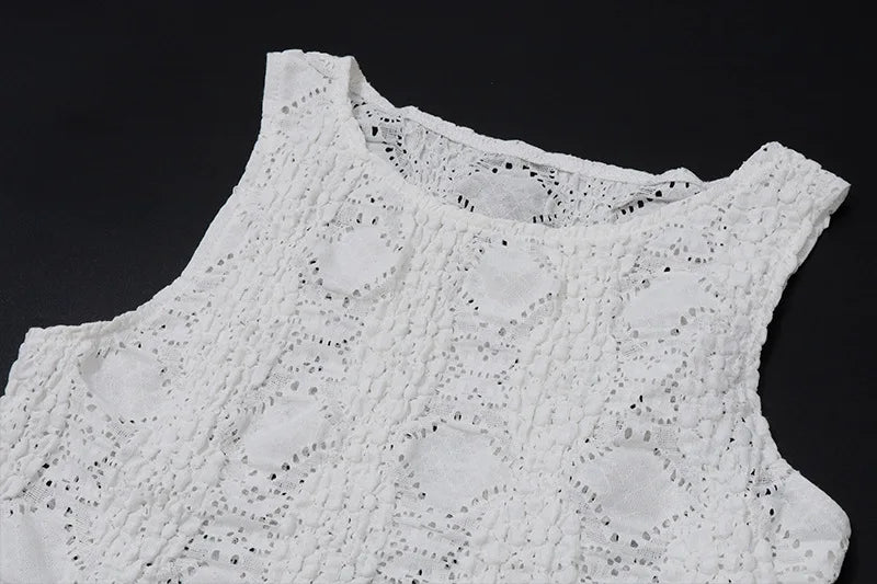 Shniqwa- White Skirt and Tank Set