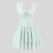 Princess - Layered mini dress with lace