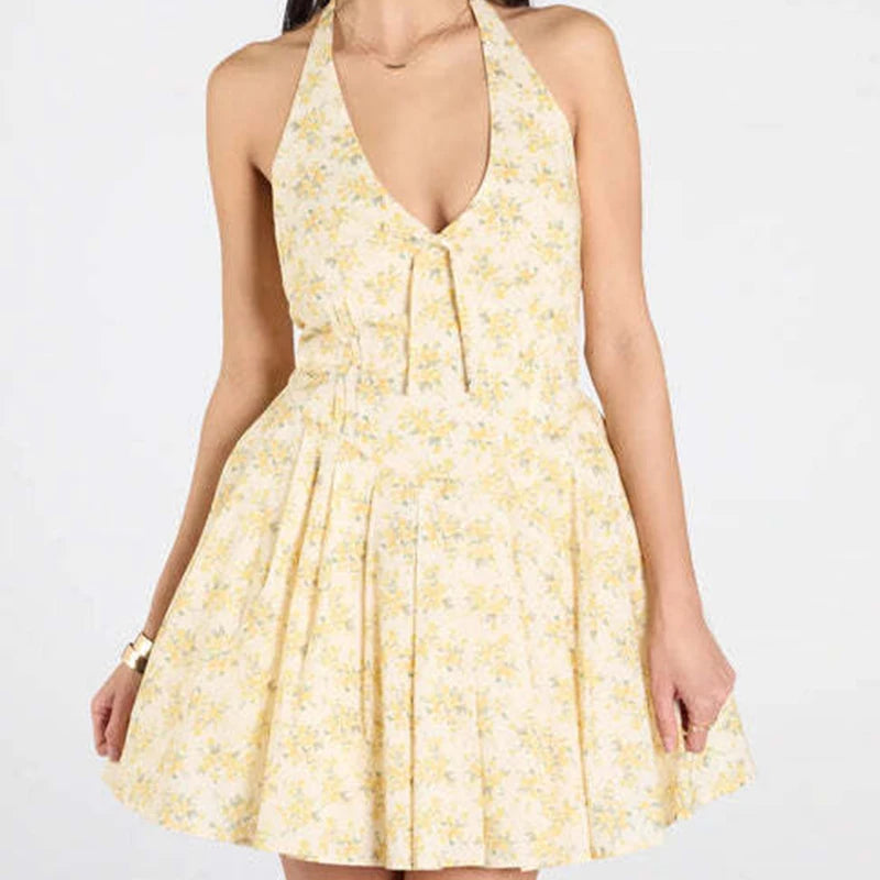 Yohana- Vintage Layered Mini Dress