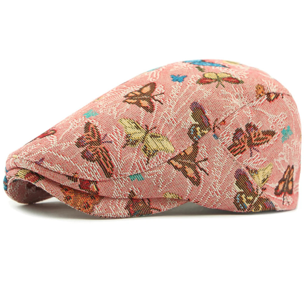 The Mavi Hat – Butterfly Embroidered Beret