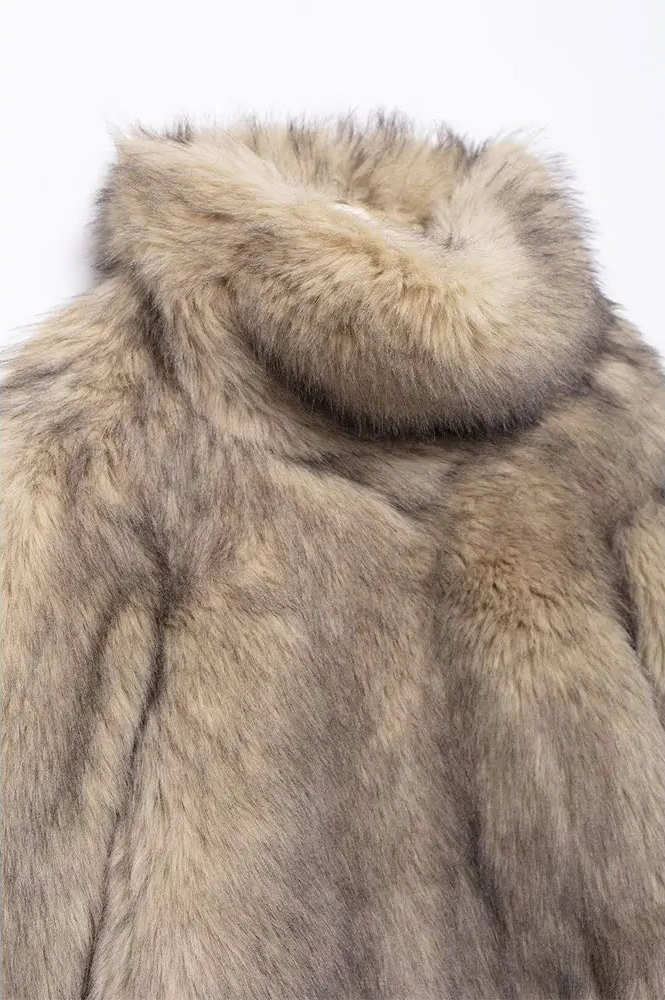 PIMO Fur-Collar Coat