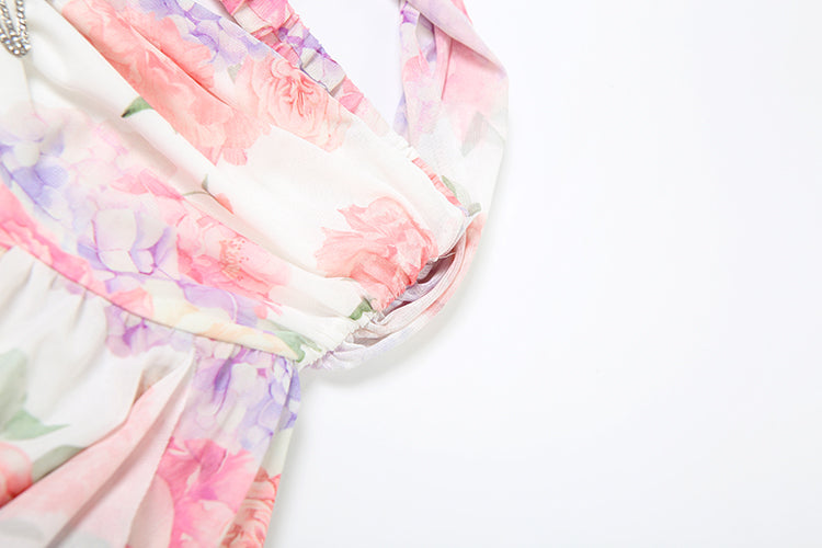 AYMI wide mini dress with starfish