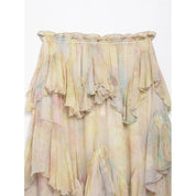 Classic Colorful Fringed Skirt