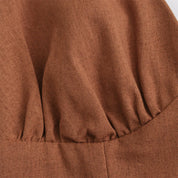 JU Brown Evening Dress