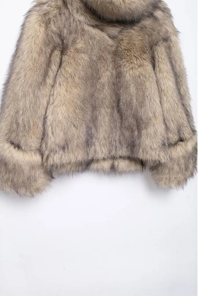 PIMO Fur-Collar Coat