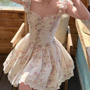Inbal - Vintage-style floral mini dress