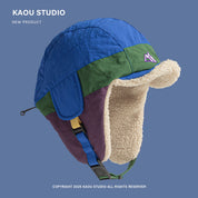 Retro Patchwork Bomber Hat