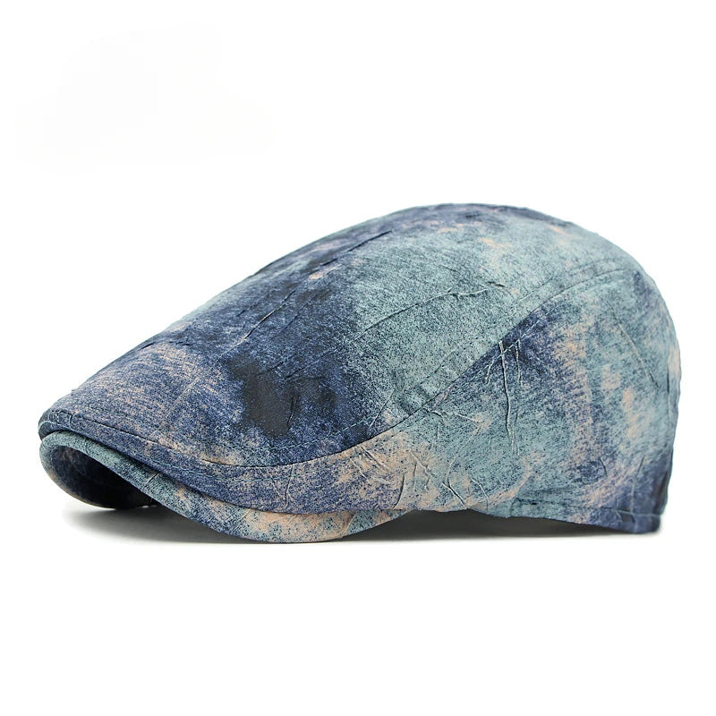 The Orion Hat – Tie-Dye Graffiti Beret