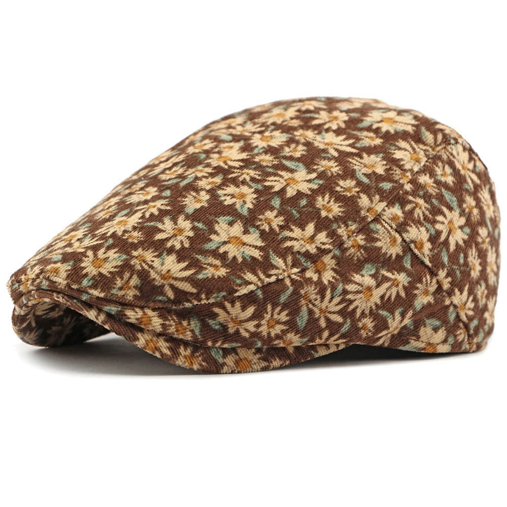 The Flora Hat – Retro Floral Beret