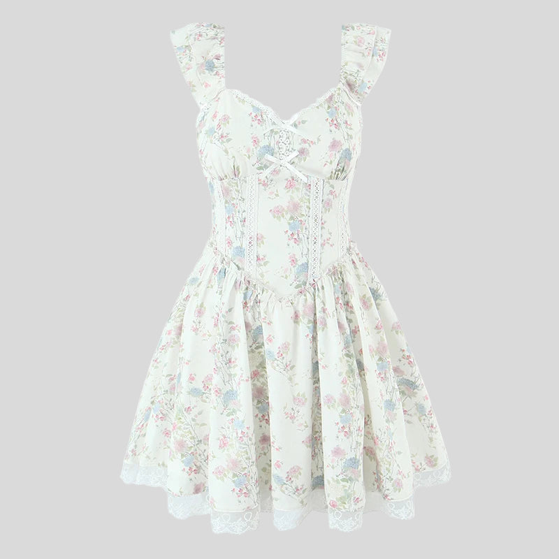 Inbal - Vintage-style floral mini dress