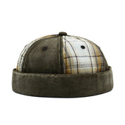 Plaid Patchwork Docker Cap