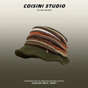 Striped Knit Bucket Hat