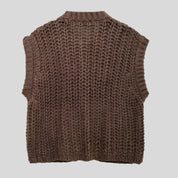 TIM Brown Button Vest