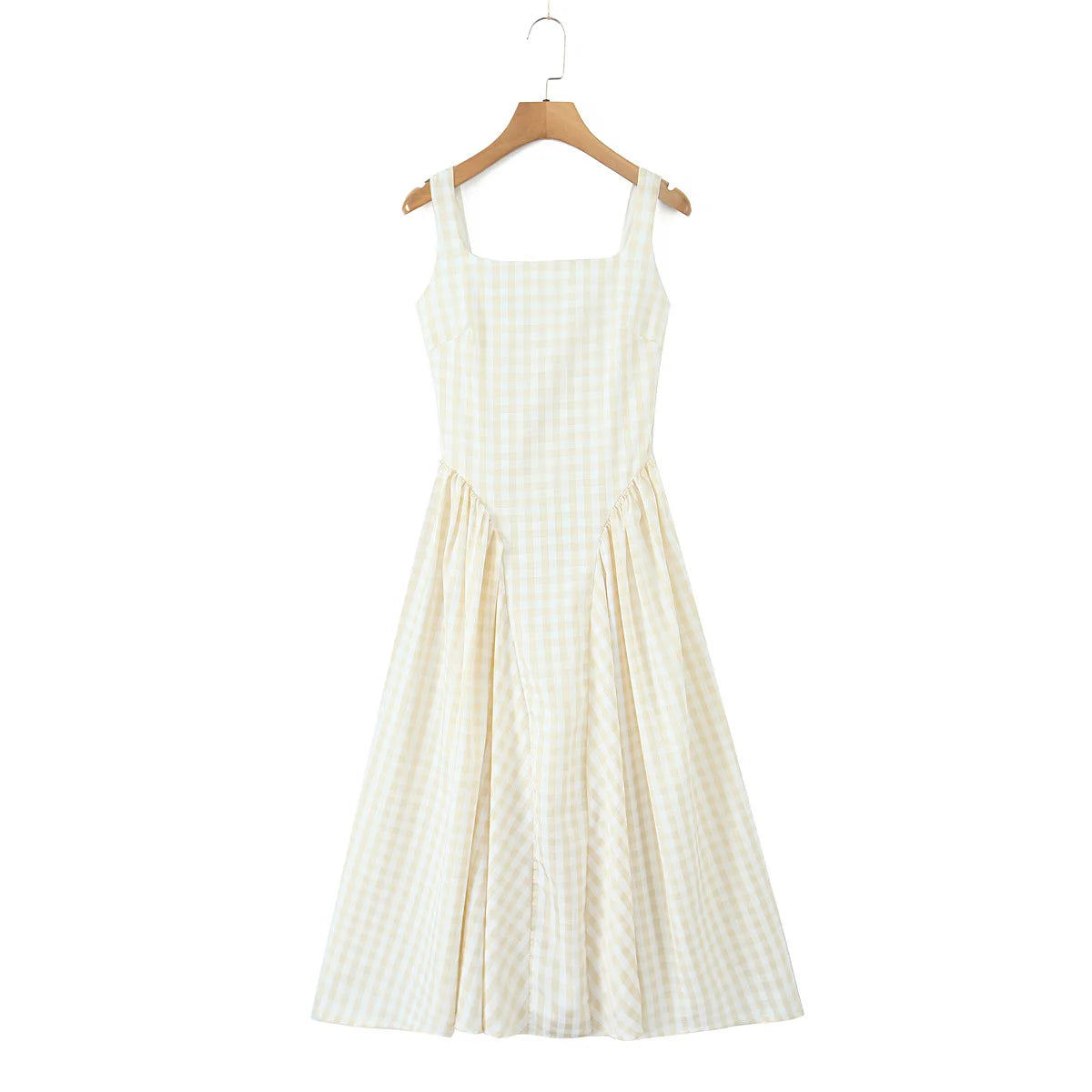 Yaela- Puffy plaid dress