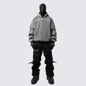 Rock Eye-Cutout Zip Hoodie