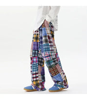 Men's Patchwork Wide Leg Jeans