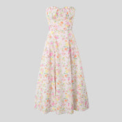 Yamit - Floral strapless maxi dress