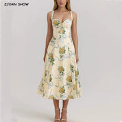 Shir- Corset Midi Dress