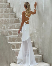 Class- Maxi dress with one sleeve