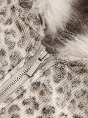 NOM Leopard Fur Jacket