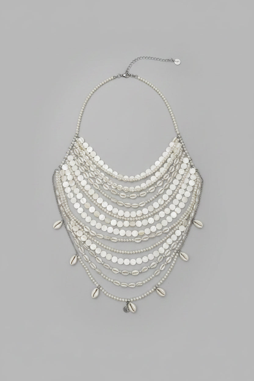 Top with Shell Embellishments