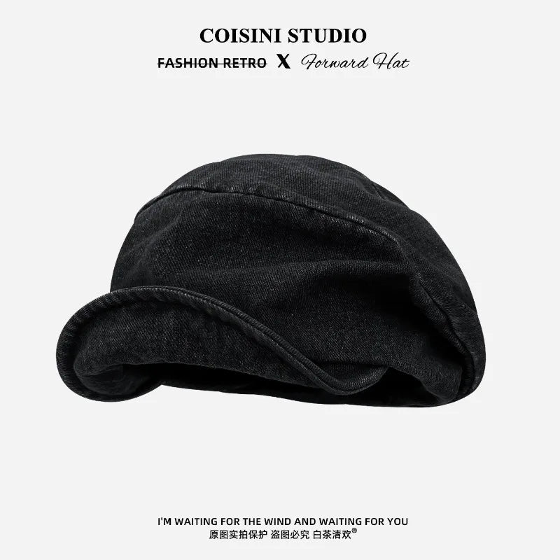 Denim Octagonal Painter Cap