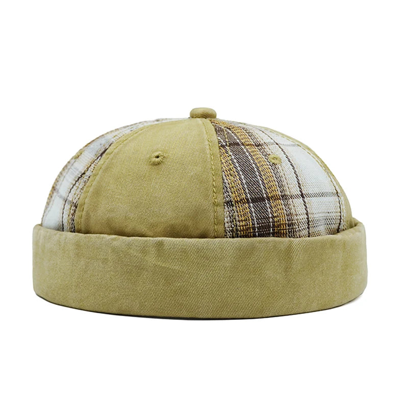 Plaid Patchwork Docker Cap