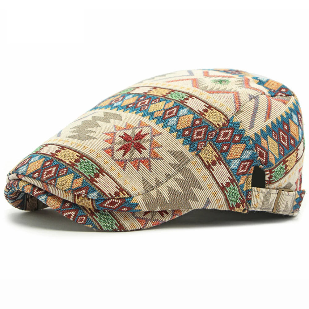 The Elan Hat – Jacquard Flat Beret