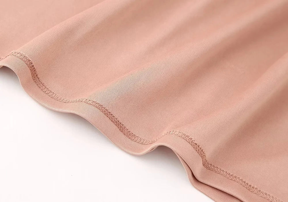 LOM Fitted Pink Strapless Dress